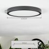 Finsrud ceiling light LED black, 1-light source