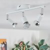 Gjedso ceiling light, ceiling spotlight LED chrome, white, 3-light sources