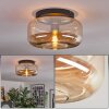 Boza ceiling light, globe light Amber, 1-light source