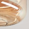 Boza ceiling light, globe light Amber, 1-light source