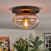 Mertola ceiling light, globe light Amber, clear, 1-light source