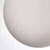 Chehalis ceiling light, globe light 76 cm white, 12-light sources