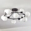 Chehalis ceiling light, globe light 76 cm white, 12-light sources