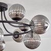 Chehalis ceiling light, globe light 76 cm Smoke-coloured, 12-light sources