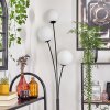 Gastor globe light, floor lamp white, 3-light sources