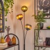 Koyoto globe light, floor lamp blue, green, coppery, 3-light sources