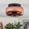 Boza ceiling light, globe light coppery, 1-light source