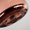 Boza ceiling light, globe light coppery, 1-light source