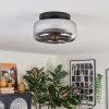 Boza ceiling light, globe light Smoke-coloured, 1-light source