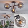 Gastor ceiling light, globe light Smoke-coloured, 3-light sources