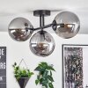 Gastor ceiling light, globe light Smoke-coloured, 3-light sources