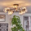 Chehalis ceiling light, globe light 76 cm clear, 12-light sources