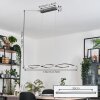 Radogna hanging light, pendant light LED silver, 2-light sources