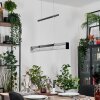 Ortan hanging light, pendant light LED silver, 4-light sources