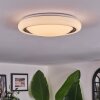 Kaas ceiling light LED black, white, 1-light source