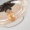 Mertola ceiling light, globe light Amber, clear, 1-light source