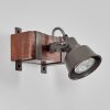 Pehefito wall light, wall spotlight dark brown, 1-light source