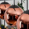 Gastor hanging light, globe light, pendant light coppery, 3-light sources