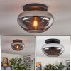 Mertola ceiling light, globe light Smoke-coloured, 1-light source