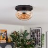 Mertola ceiling light, globe light Amber, 1-light source