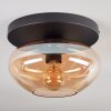 Mertola ceiling light, globe light Amber, 1-light source