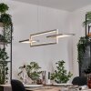 Odeon hanging light, pendant light LED silver, 3-light sources