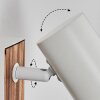 Gesteira wall light, wall spotlight Wood like finish, white, 1-light source