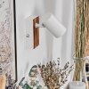 Gesteira wall light, wall spotlight Wood like finish, white, 1-light source