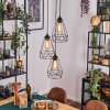 Kigali hanging light, pendant light black, 3-light sources