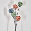 Ripoll floor lamp blue, green, coppery, 5-light sources