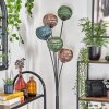 Koyoto floor lamp blue, green, coppery, 5-light sources