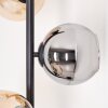 Koyoto floor lamp Amber, chrome, Smoke-coloured, 3-light sources