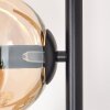 Koyoto floor lamp Amber, chrome, Smoke-coloured, 3-light sources