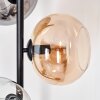 Apedo floor lamp Amber, clear, Smoke-coloured, 3-light sources