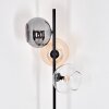 Apedo floor lamp Amber, clear, Smoke-coloured, 3-light sources