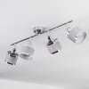 Ailer ceiling light, ceiling spotlight chrome, 4-light sources