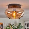 Mertola ceiling light, globe light Amber, 1-light source