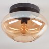 Mertola ceiling light, globe light Amber, 1-light source