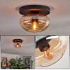 Mertola ceiling light, globe light Amber, 1-light source