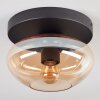 Mertola ceiling light, globe light Amber, 1-light source