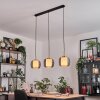 Gutdalen hanging light, pendant light gold, black, 3-light sources