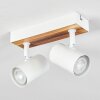 Gesteira ceiling light, ceiling spotlight Wood like finish, white, 2-light sources