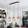 Grovsta hanging light, globe light, pendant light gold, black, 3-light sources