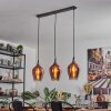 Lutarp hanging light, pendant light chrome, black, 3-light sources