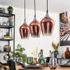 Lutarp hanging light, pendant light chrome, black, 3-light sources