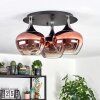 Azurara ceiling light chrome, black, 3-light sources