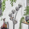 Gastor floor lamp chrome, clear, Smoke-coloured, 6-light sources