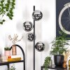 Gastor floor lamp chrome, Smoke-coloured, 4-light sources