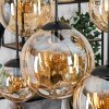 Gastor hanging light, globe light, pendant light Amber, 6-light sources