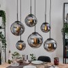 Gastor hanging light, globe light, pendant light Smoke-coloured, 6-light sources